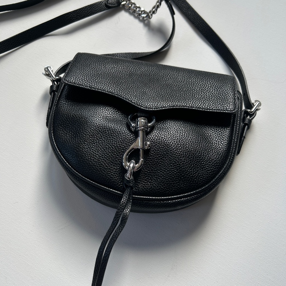 Rebecca Minkoff Black Leather Crossbody Bag - Picture 3 of 7